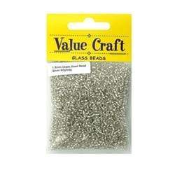 AussieSuperStore Jewellery Making Supplies Glass Seed Beads Silver Glass Seed Beads 1.8mm Silver | Jewellery Making Beads 9331468017462 VCSBSLV